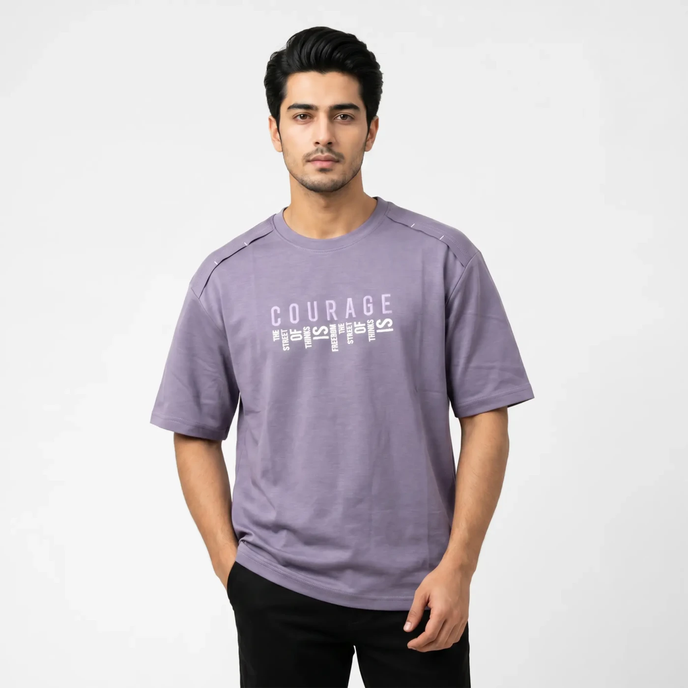 Courage Drop ‍Shoulder T-Shirt thumbnail 2